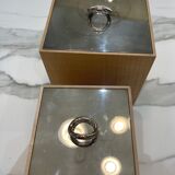 Cristophle wooden box and silverware