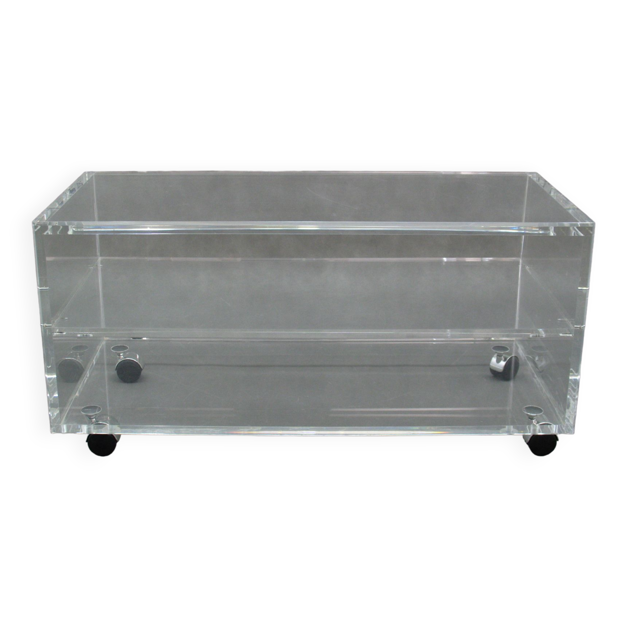 Vintage coffee table acrylic, 1980s