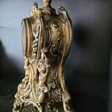 Louis XV style gilded bronze clock
