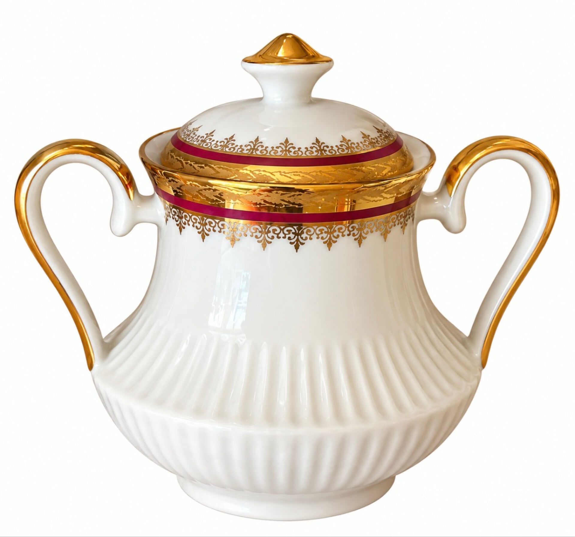 Service complet 78 pièces en porcelaine de Limoges filet or