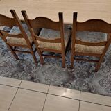 Table manger travertin.