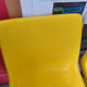 Waiting bench, vintage yellow sofa