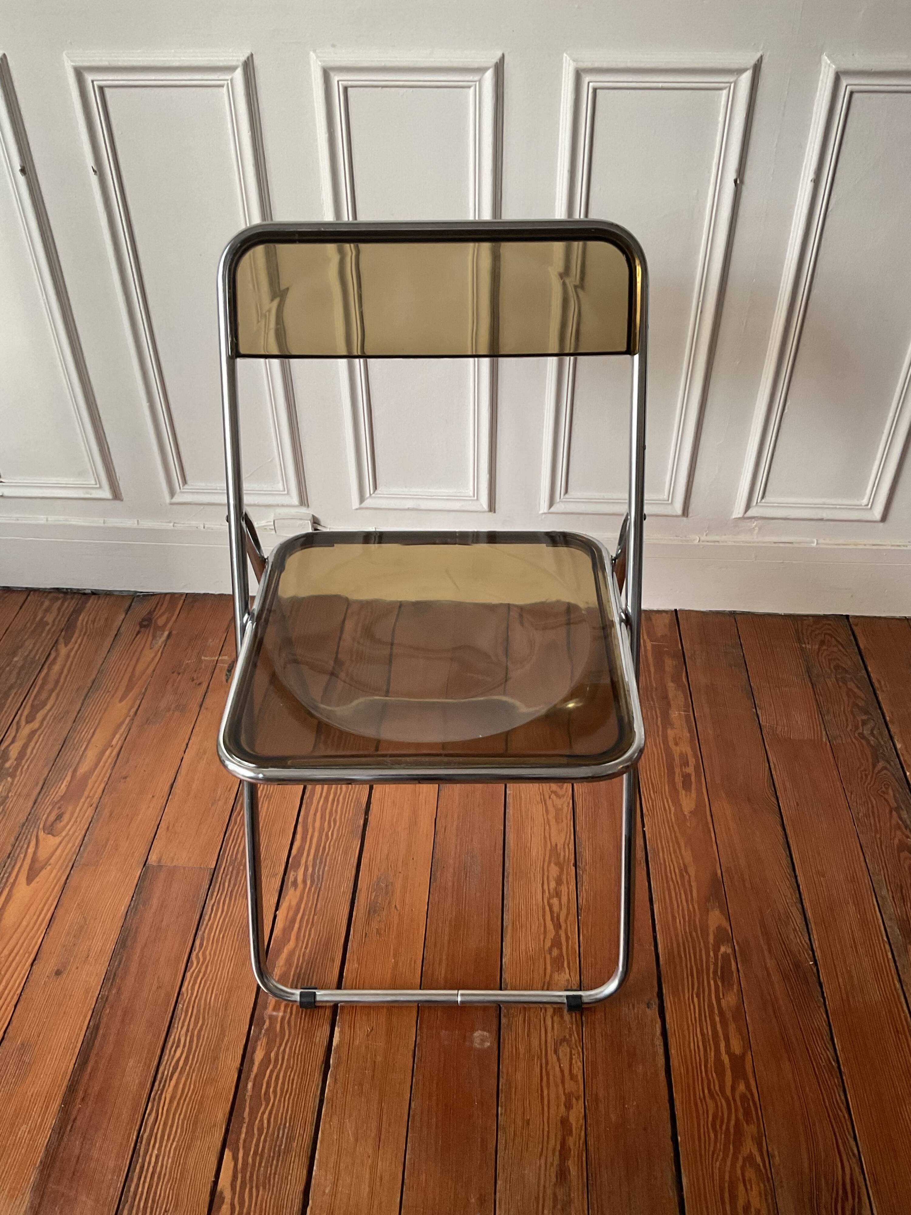 Plexiglass folding chair