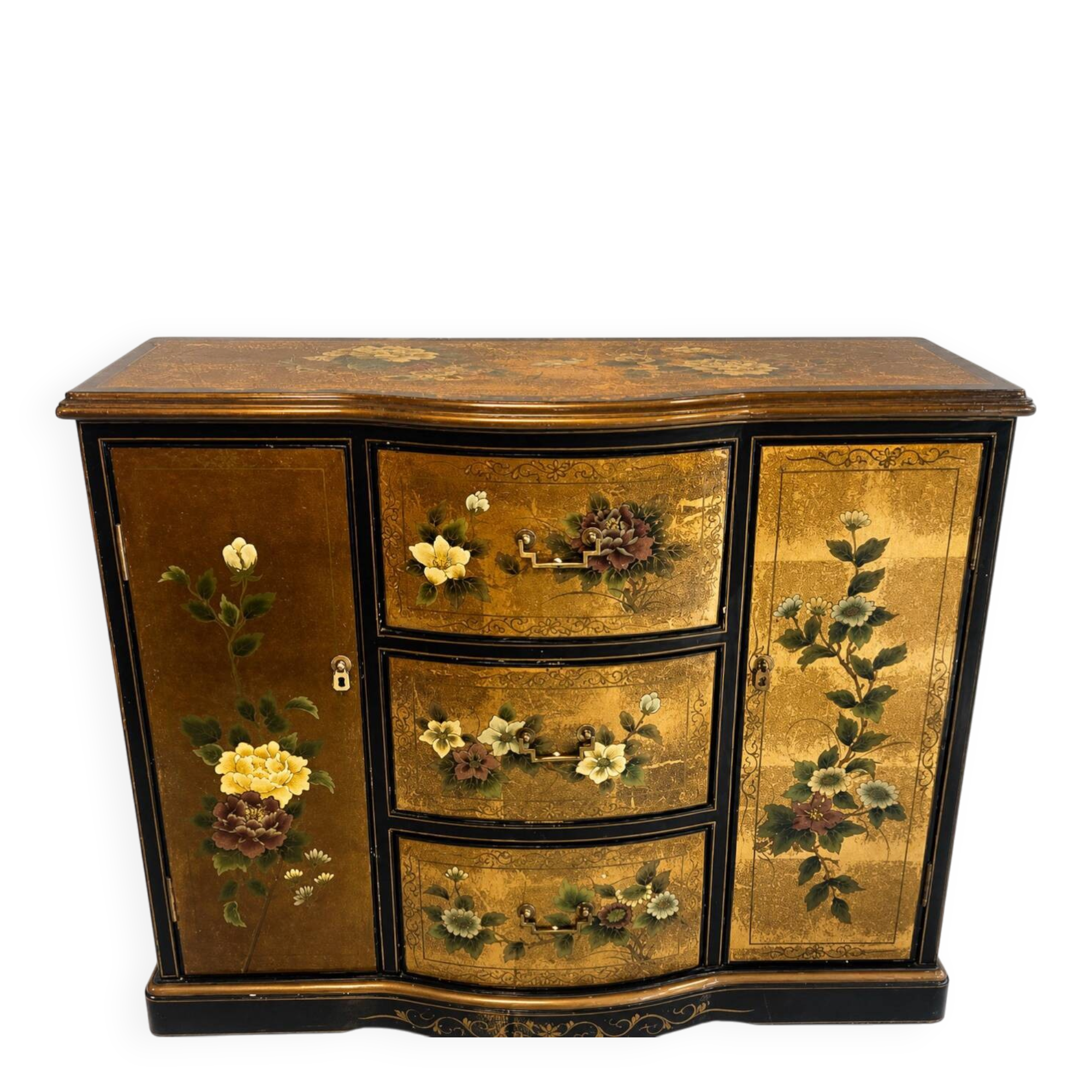 Vintage Chinese commode hand-painted.