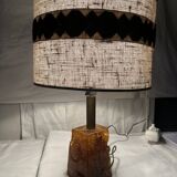 vintage fractal resin lamp 60s/70s