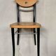 Série de 6 chaises bistrot vintage en bois courbé