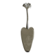 White metal cake server ginkgo