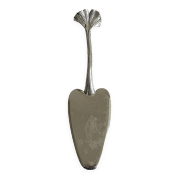 Pelle a gateau metal blanc ginkgo