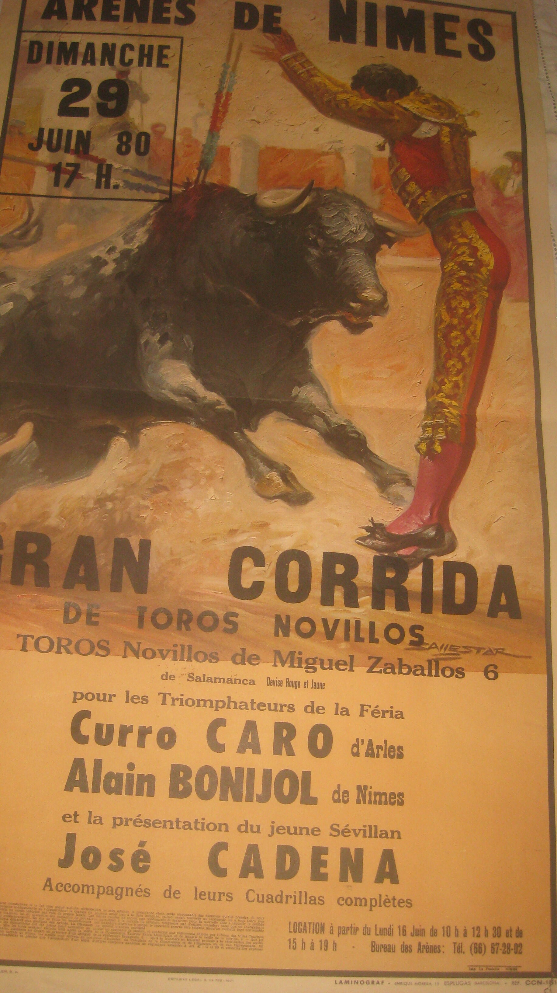 Bullfight 1983 poster