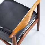 Fauteuil en teck danois par Erik Buch pour Ørum Møbelfabrik, années 1960.