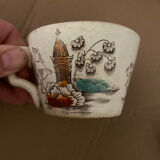 2 tea cups, late 19th century, Sigouin