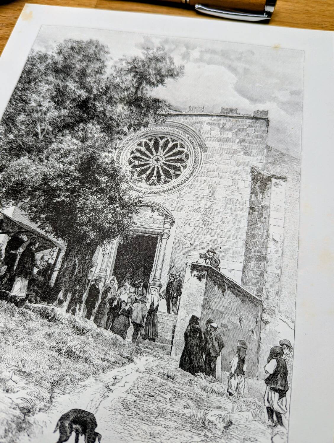 Printed in 1891, Santuario di San Mauro, Sardinia.