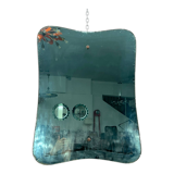 Mid-century green mirror from 50s