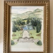 Illustration « jardin à la française « sous verre