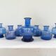 7 vases midcentury modern par Per Lutken pour Holmegaard, Danemark