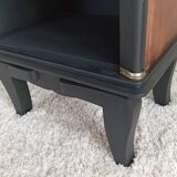 Art Deco walnut bedside tables.