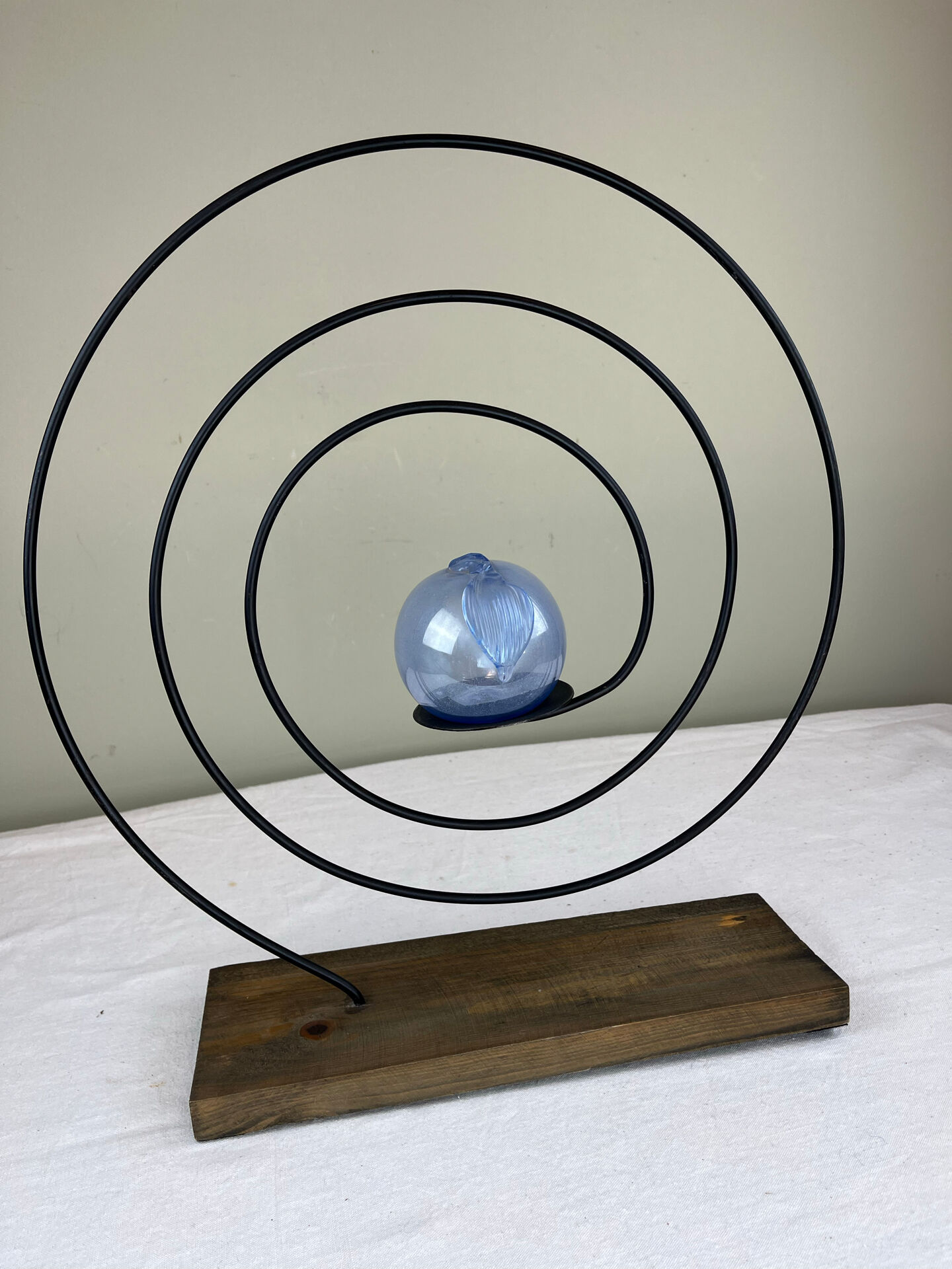 Sculptural spiral candlestick