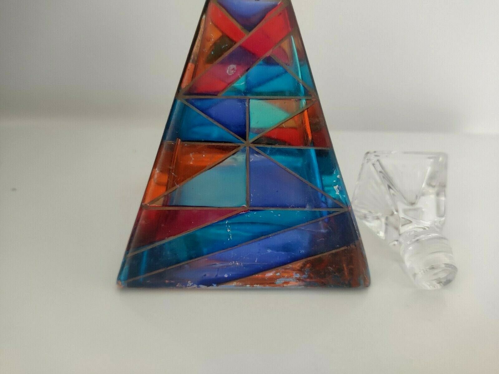 Colorful glass bottle