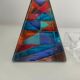 Colorful glass bottle