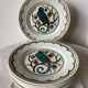 Ironstone plates, K&G Luneville, parakeet model.