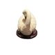Set of two sculptures representing swans by Guiseppe Armani