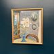 Swedish Oil on Panel – “The White Lily” by M. Niklas (May Nicklasson)