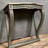 Curved console from the Napoleon III period in lacquered wood circa 1880