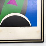 Lithograph "Nativity" by Corrado Cicognani, 1970