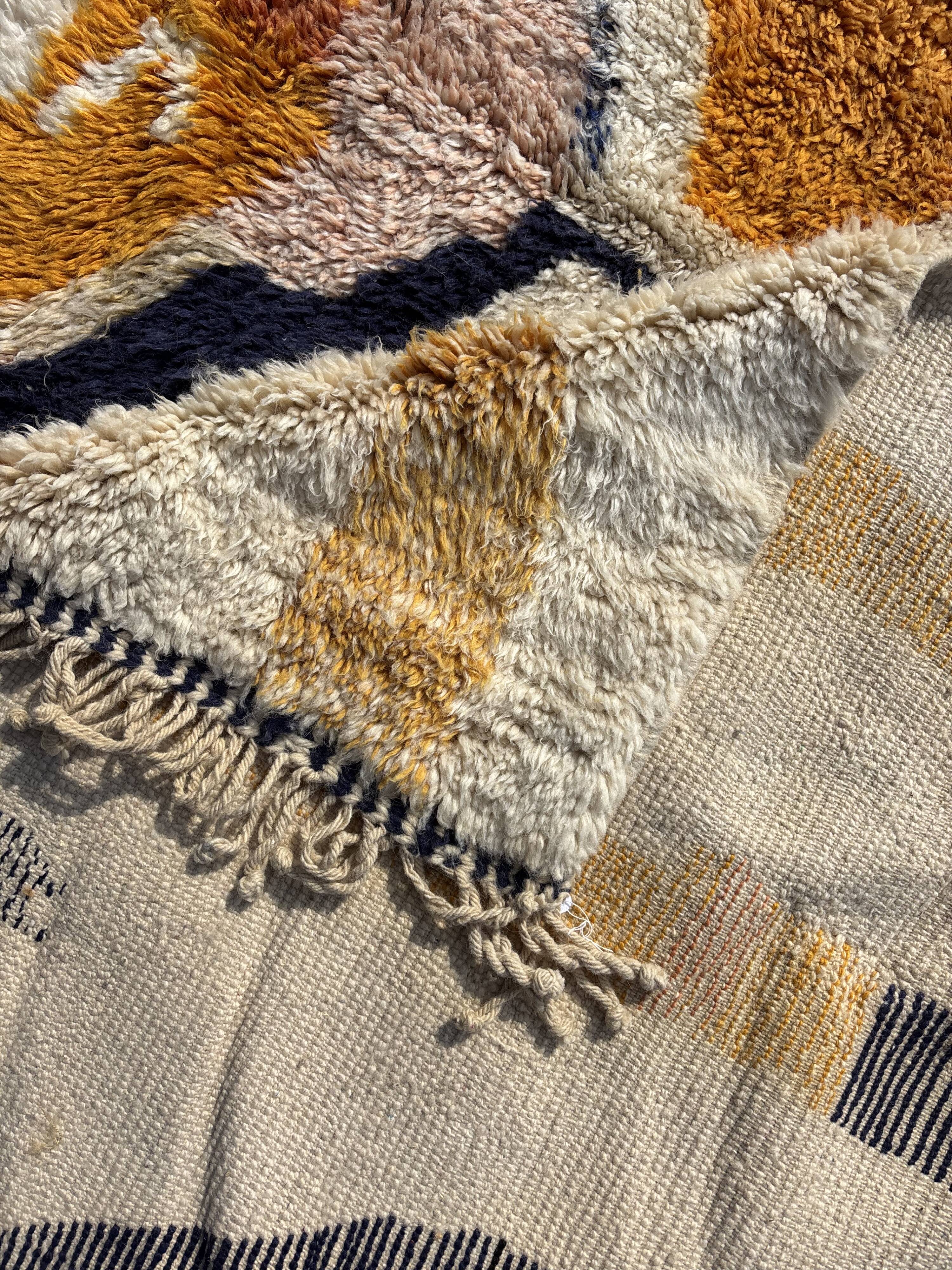 Tapis berbère Beni Ouarain M'rirt artisanal, Maroc