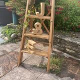 Escabeau de peintre en bois brut