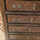 Weekly cabinet in rosewood from Rio and India and blackened pear Napoleon III