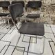 Set of four vintage 1970 sled chairs