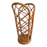 Vintage rattan umbrella stand