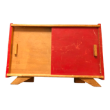 Vintage wooden doll cabinet