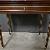 Small Mahogany Cylinder Desk, Louis XVI Style – Mid-19th Century