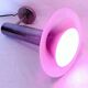 Lamp, Vintage Design stainless steel wall lamp with its colorful bulb provided!