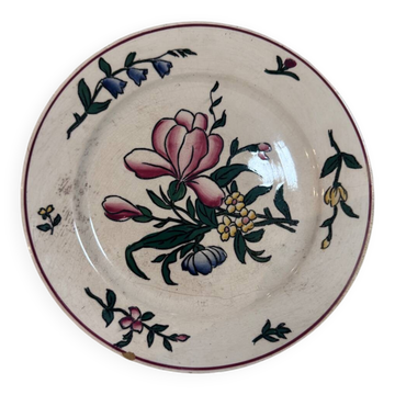 Assiette Sarreguemines vintage