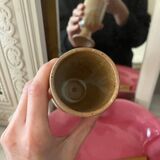 6 vintage stoneware coffee cups