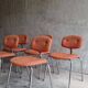 Set 5 chaises steelcase strafor