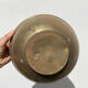 Pot cover in brass chiseled 1960 art nouveau