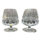 2 cut crystal alcohol glasses
