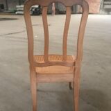 Suite of 8 Louis XV style chairs solid beech