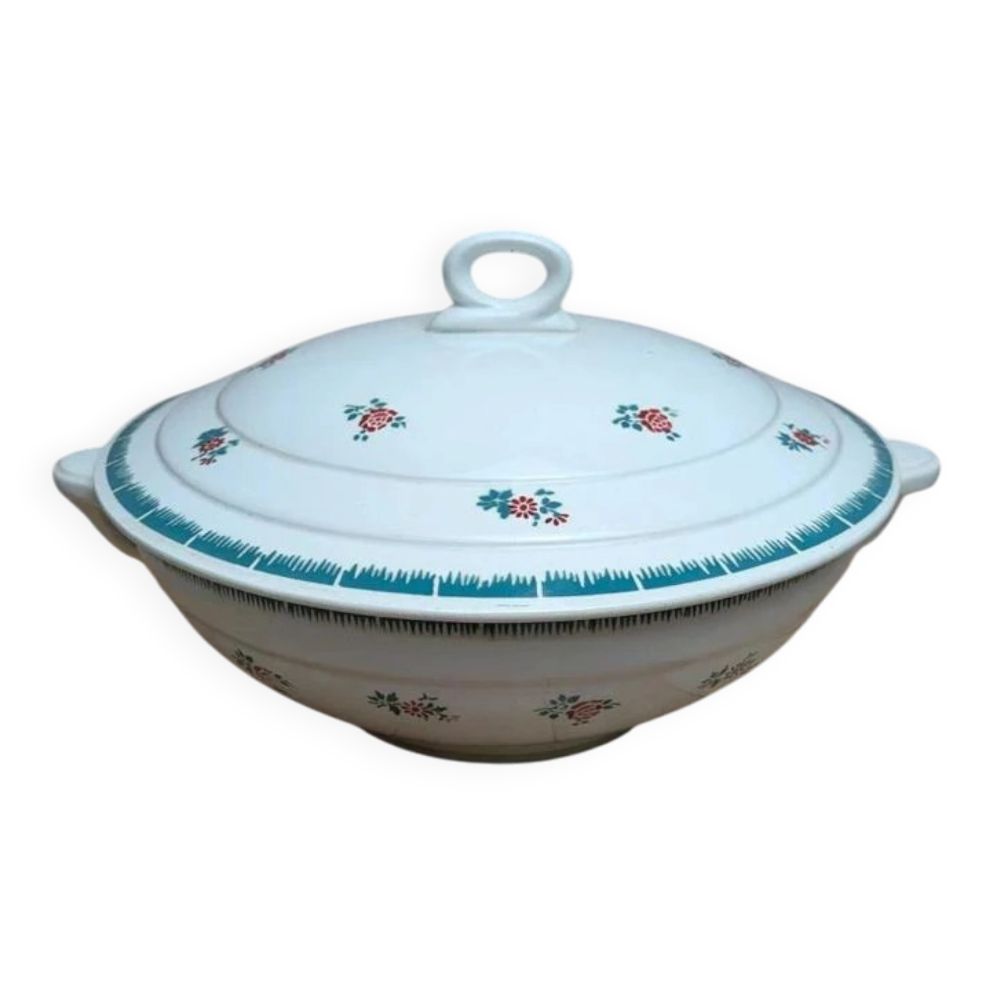 Antique ironstone soup tureen L’Amandinoise