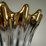Large crystal and gold vase from the 60s
