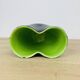 Elchinger green/black handkerchief vase from the 50s
