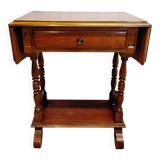 Small wooden drop-leaf table