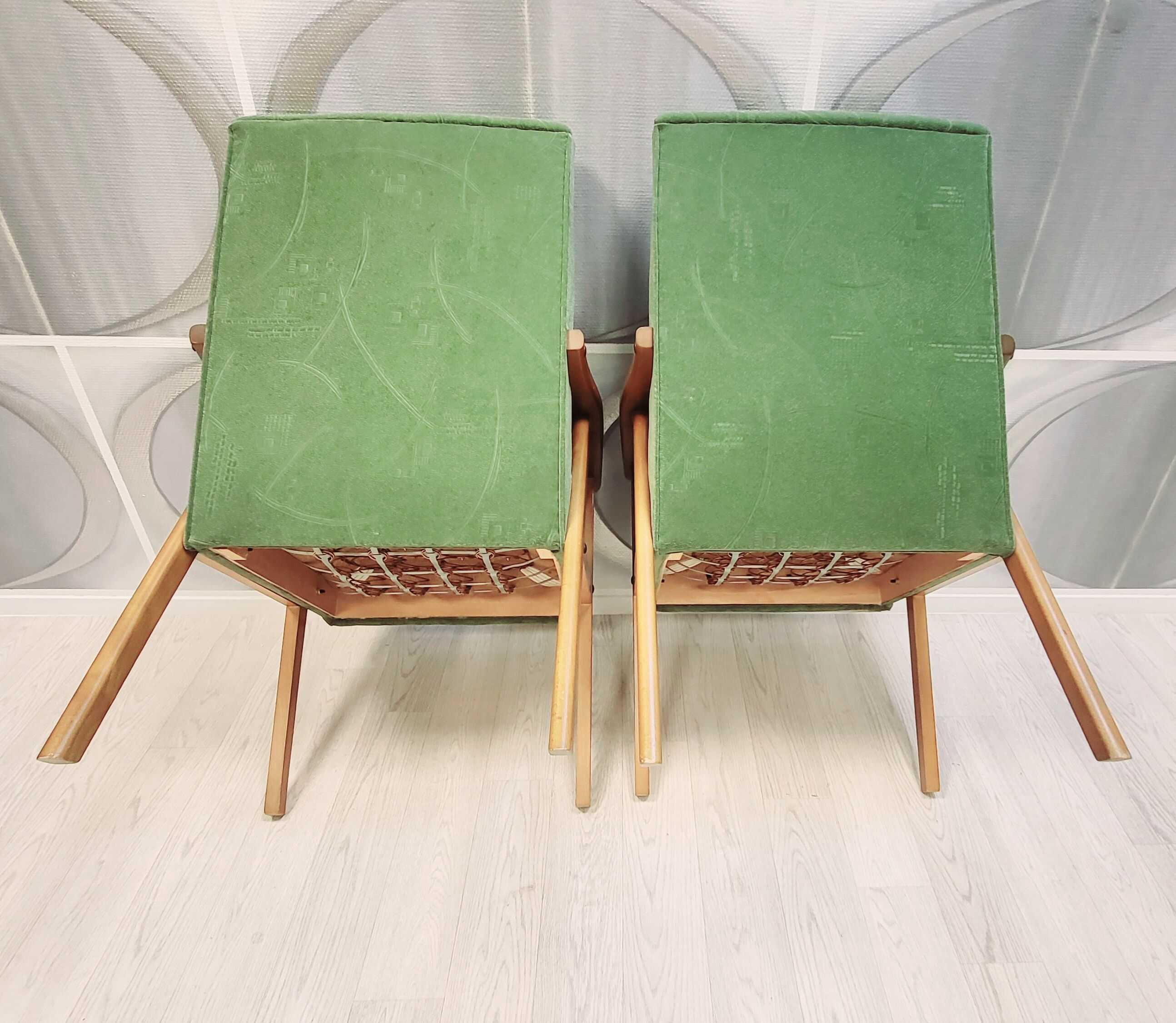 Two vintage armchairs