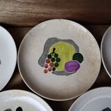 5 Villeroy and Boch hand painted dessert plates