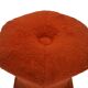 Pouf repose-pieds rond recouvert de peluche en forme de champignon vintage des années 60 et 70