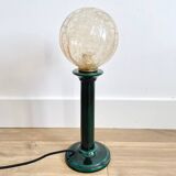 Vintage green ceramic lamp